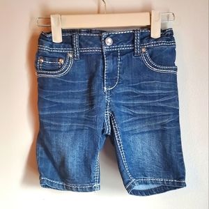 Cherokee girls dark wash Bermuda shorts